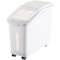 114 Gallon Capacity Shelf Ingredient Bin 280 Cup Flour Storage With Wheels Airtight Lid Scoop 8