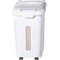 114 Gallon Capacity Shelf Ingredient Bin 280 Cup Flour Storage With Wheels Airtight Lid Scoop 7