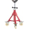 Portable Pipe Jack Stand with Casters, 20-37 Inch Adjustable Height, 882 LB Capacity, V-Head Support for 1/8 to 12 Inch