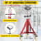 Portable Pipe Jack Stand with Casters, 20-37 Inch Adjustable Height, 882 LB Capacity, V-Head Support for 1/8 to 12 Inch
