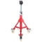 Portable Pipe Jack Stand with Casters, 20-37 Inch Adjustable Height, 882 LB Capacity, V-Head Support for 1/8 to 12 Inch