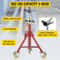 V Head Pipe Stand Adjustable Height 2852 Inch 882 LB Capacity With Casters Folding Portable Steel J 3