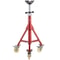 V Head Pipe Stand Adjustable Height 2852 Inch 882 LB Capacity With Casters Folding Portable Steel J 9
