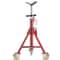V Head Pipe Stand Adjustable Height 2852 Inch 882 LB Capacity With Casters Folding Portable Steel J 10