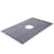 Premium Shower Curb Overlay Kit, Watertight ABS Central Bonding Flange, Stainless Steel Grate, Adjustable Shower Curbs