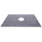 Premium Shower Curb Overlay Kit, Watertight ABS Central Bonding Flange, Stainless Steel Grate, Adjustable Shower Curbs