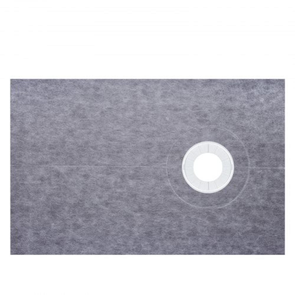 Watertight Shower Curb Kit with ABS Offset Bonding Flange & Stainless Steel Grate, Includes Cuttable Shower Curbs