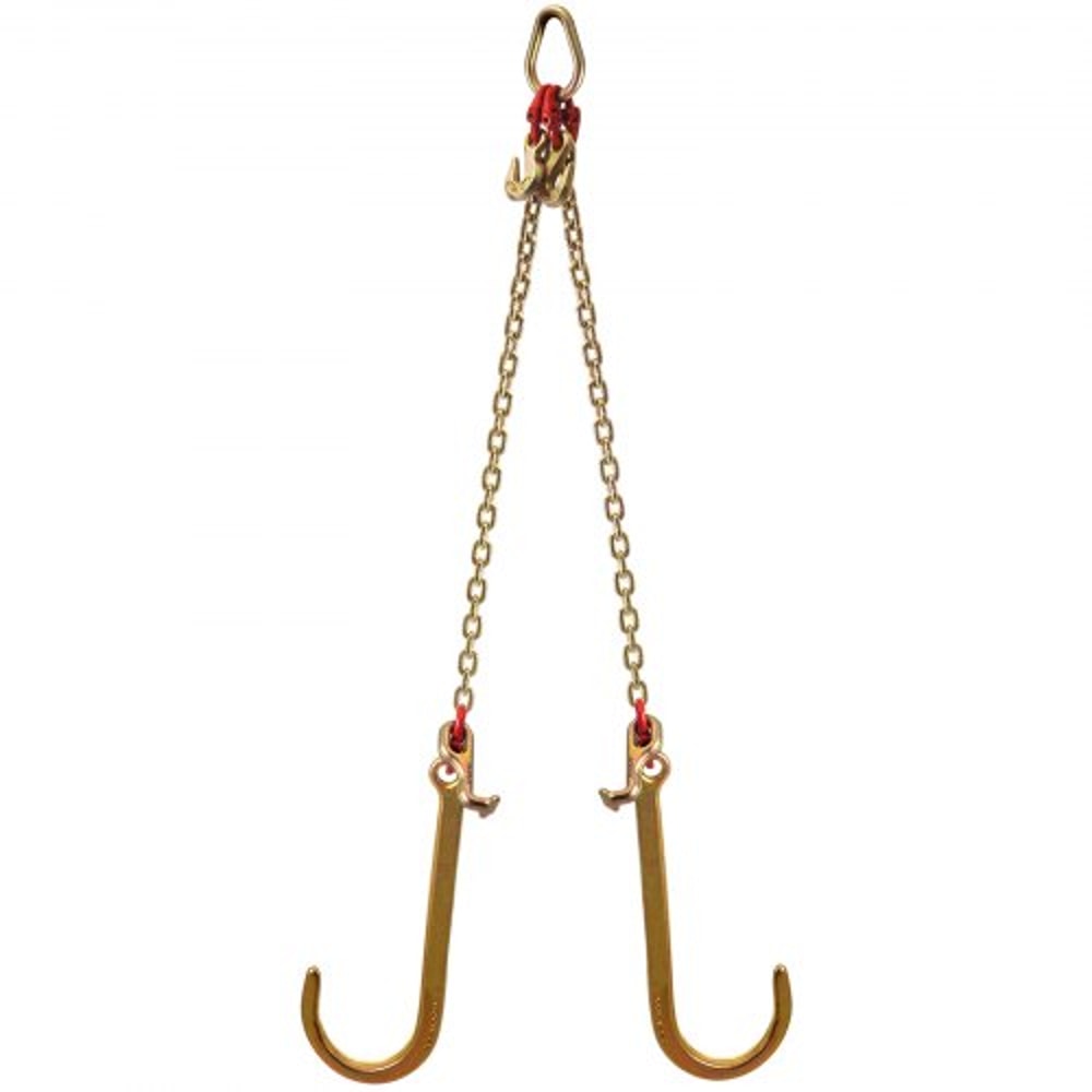 Grade V Bridle Chain, Heavy-Duty Tow Chain with High lbs Break Strength, TJ Hook, Crab Hook, Pear Link & Chain Shortener