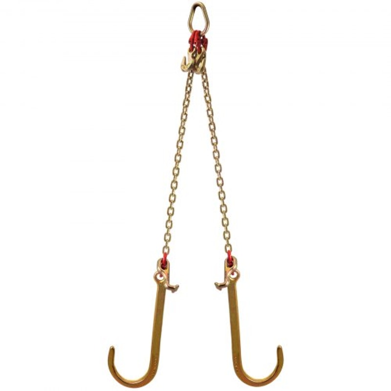 Grade V Bridle Chain, Heavy-Duty Tow Chain with High lbs Break Strength, TJ Hook, Crab Hook, Pear Link & Chain Shortener