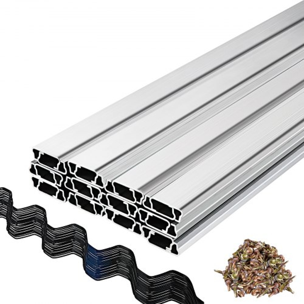 Spring Wire and Lock Channel Set, PE Coated Wire & Aluminum Alloy U-Channel for Greenhouse Plastic Poly Film