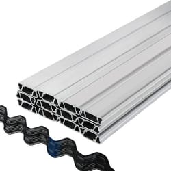 spring wire and lock channel, spring lock & u-channel bundle for greenhouse, pe coated spring wire & aluminum alloy