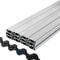 Spring Wire and Lock Channel Kit, Aluminum Alloy U-Channel & PE-Coated Wiggle Wire for Greenhouse Plastic Poly Film