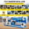 Precision Mini Wood & Metal Bench Lathe 550W Turning Machine, Variable Speed, Heavy-Duty Gear, Professional Threading