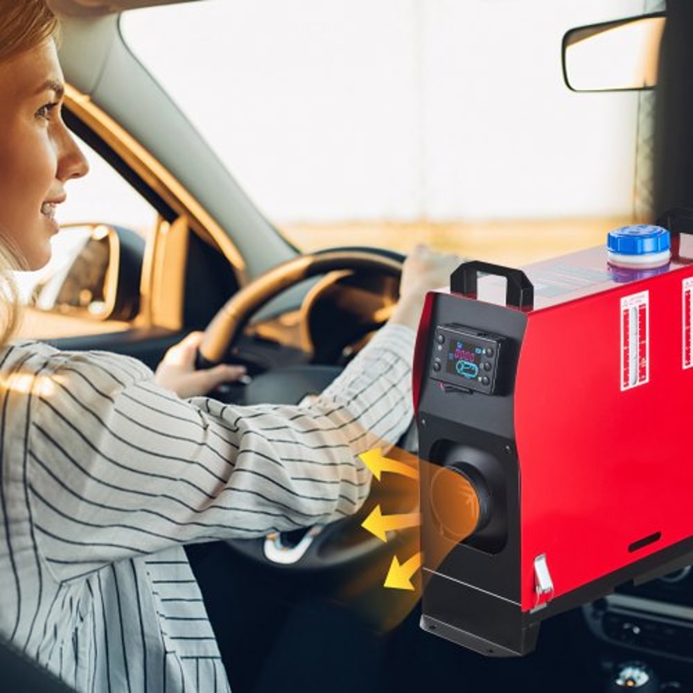 Diesel Air Heater All in One, Diesel Parking Heater with Silencer & Remote Control LCD Switch for RV, Motorhome, Bus