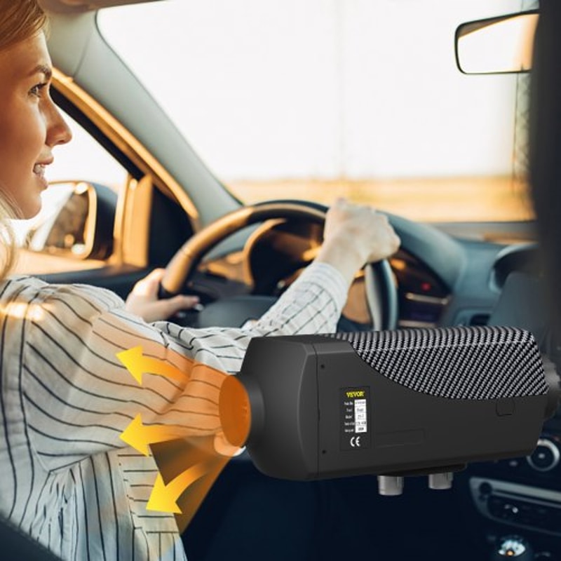 Diesel Air Heater Muffler, Remote Control Diesel Parking Heater with LCD Switch for Cars, Trucks, Motor-home, Boat & Bus