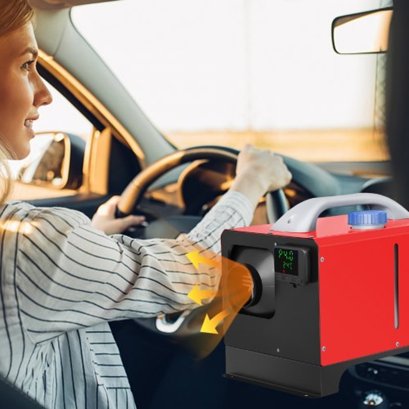 Diesel Air Heater All in One, Fast Heating Diesel Parking Heater with Black LCD & Remote Control for RV, Truck, Boat