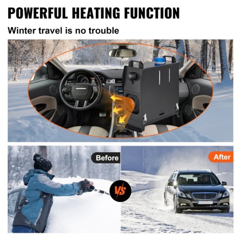 Diesel Air Heater All in One, Diesel Parking Heater with Muffler for Car, Vans, Truck, RV, Boats, Trailer, Motorhome