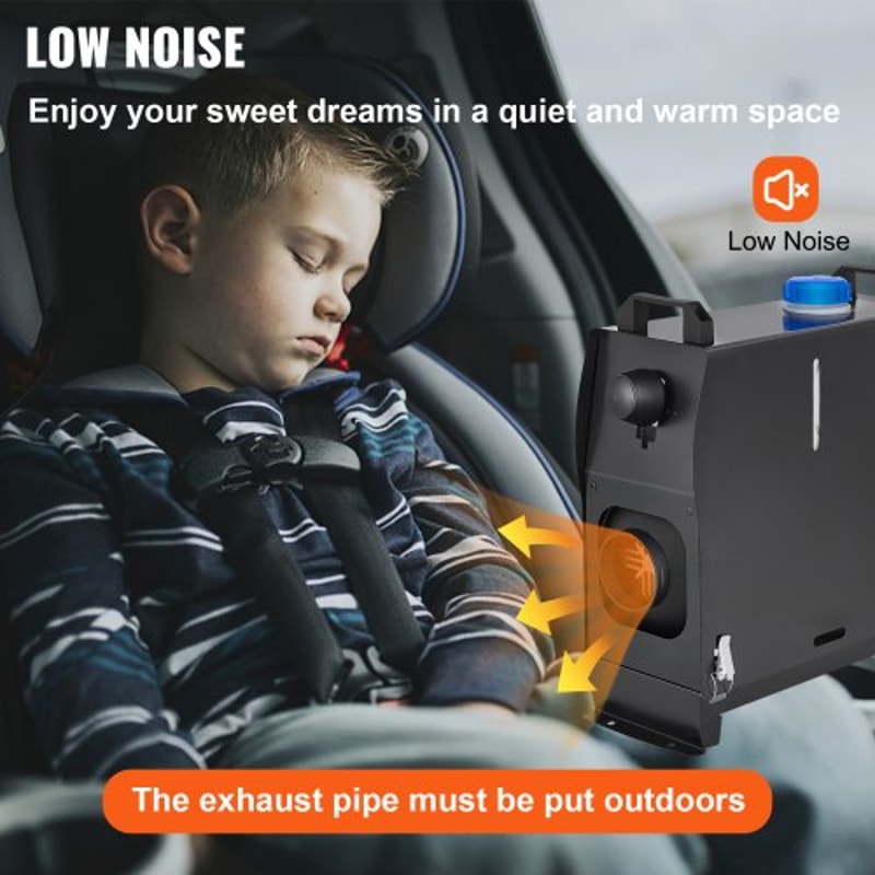 Diesel Air Heater All in One, Diesel Parking Heater with Muffler for Car, Vans, Truck, RV, Boats, Trailer, Motorhome