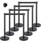Crowd Control Barrier Stanchion Posts with Queue Pole Retractable Belt, Durable Stainless Steel Crowd Management Set