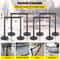 Crowd Control Barrier Stanchion Posts with Queue Pole Retractable Belt, Durable Stainless Steel Crowd Management Set