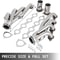 Stainless Steel Exhaust Manifold Headers, Shorty LS Swap Exhaust Header Set, Exhaust Turbo Headers