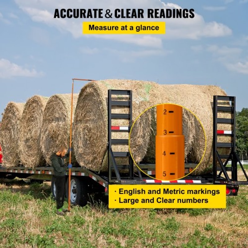 15 Ft Truck Height Stick Adjustable NonConductive Measuring Pole With Carrying Bag For Trucks Car 4