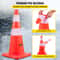HeavyDuty 28 Traffic Cones 12Pack HighVisibility PVC Safety Cones With Reflective Strips For Drivew 3