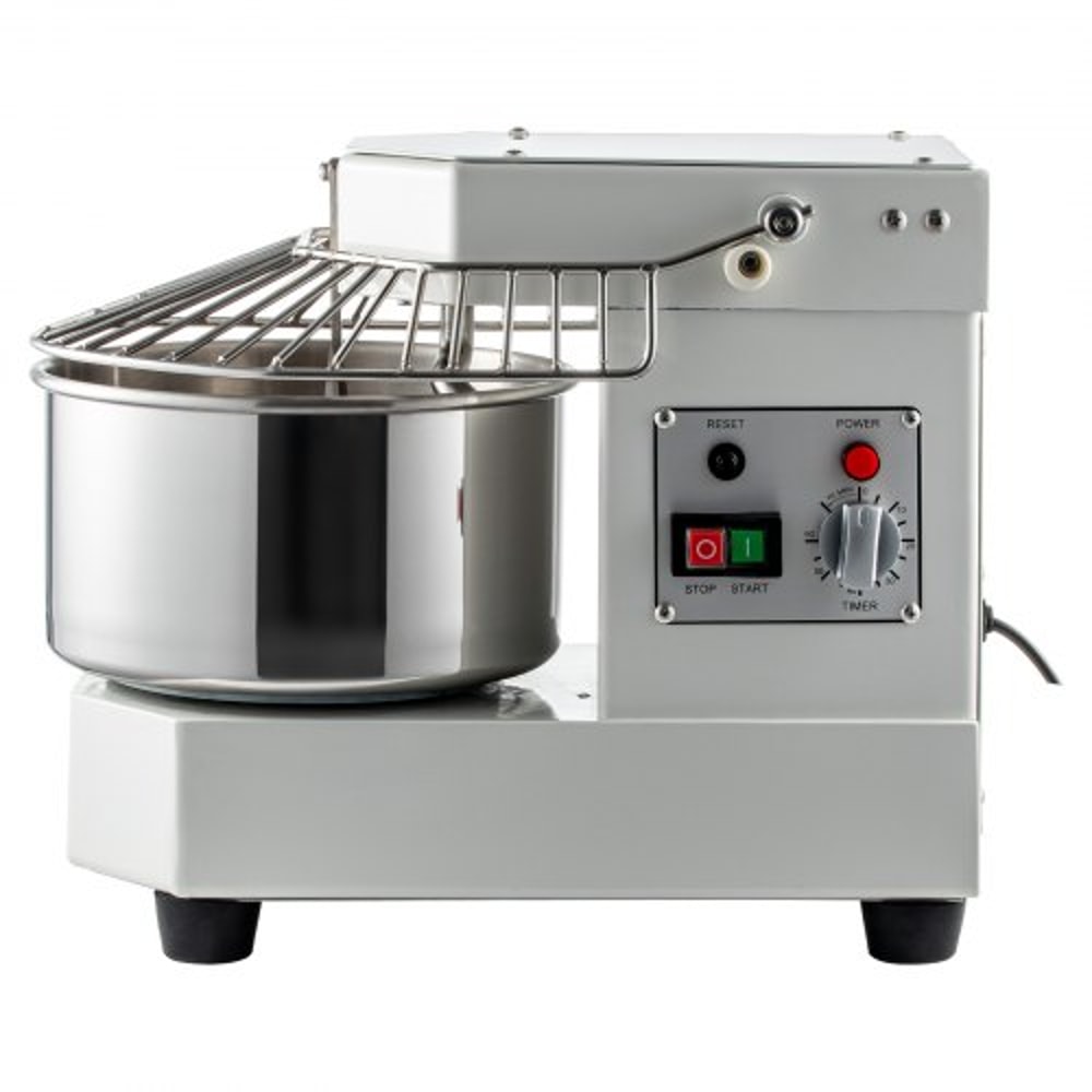450W Commercial Dough Mixer 73Qt Stainless Steel Spiral Kneader With Timer Safety Shield For Pizze 7