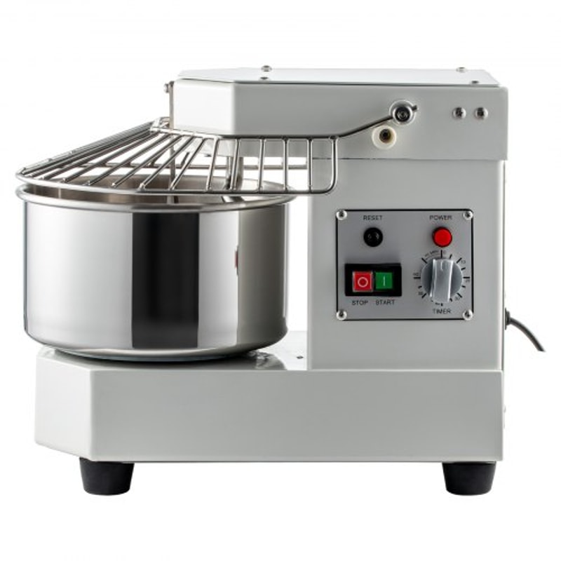 450W Commercial Dough Mixer 73Qt Stainless Steel Spiral Kneader With Timer Safety Shield For Pizze 7