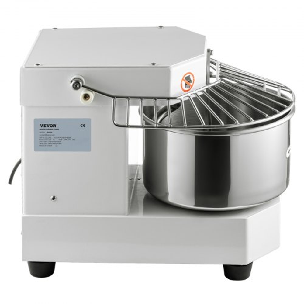 450W Commercial Dough Mixer 73Qt Stainless Steel Spiral Kneader With Timer Safety Shield For Pizze 9
