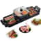 2400W 2in1 Electric Hot Pot Grill Dual Temp Control Smokeless BBQ Pan With Nonstick Coating For 18 1
