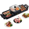 2400W 2in1 Electric Hot Pot Grill Dual Temp Control Smokeless BBQ Pan With Nonstick Coating For 18 1