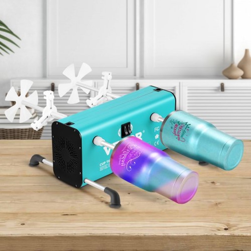 4Arm Cup Turner Tumbler Spinner Adjustable 2Speed Rotator With Mute Motor Aluminum Frame 4 Indepen 0
