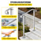 Alloy Metal Stair Handrail Kit Fits 2 Or 3 Steps RustProof Porch Step Rail Secure Grab Bar For Elde 6
