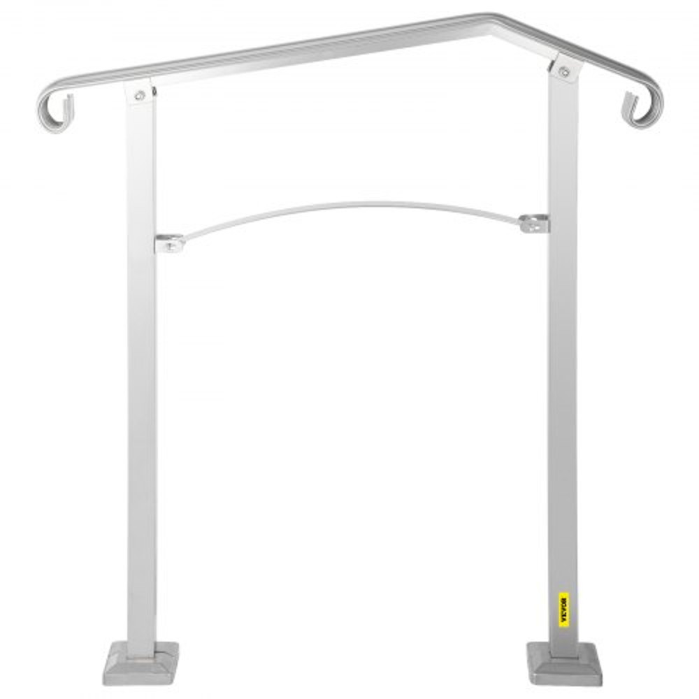 Alloy Metal Stair Handrail Kit Fits 2 Or 3 Steps RustProof Porch Step Rail Secure Grab Bar For Elde 7