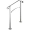 Alloy Metal Stair Handrail Kit Fits 2 Or 3 Steps RustProof Porch Step Rail Secure Grab Bar For Elde 9