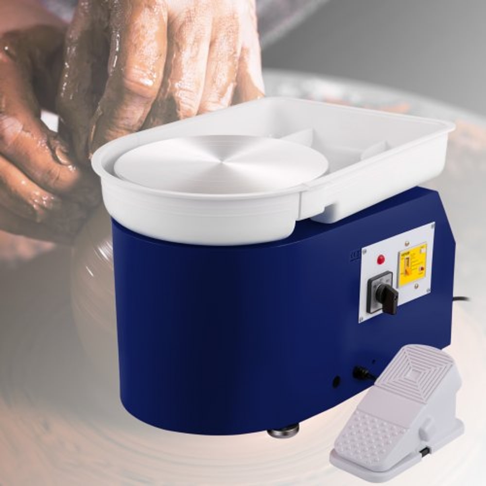 Professional 28cm Pottery Wheel With Detachable Basin Foot Pedal Control 350W Art Craft DIY Clay T 0