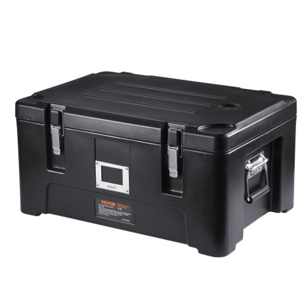 36Qt Stackable Catering Hot Box With 3 Stainless Steel Pans Top Load LLDPE Food Warmer WElastic Han 8