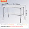 Stainless Steel Folding Table 48x30 Inch Commercial Prep Table WDouble Shelves HeavyDuty 772 Lbs Lo 7