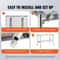 Commercial Stainless Steel Folding Prep Table HeavyDuty 300 Lbs Capacity Undershelf Storage Kitchen 6