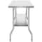 Commercial Stainless Steel Folding Prep Table HeavyDuty 300 Lbs Capacity Undershelf Storage Kitchen 10