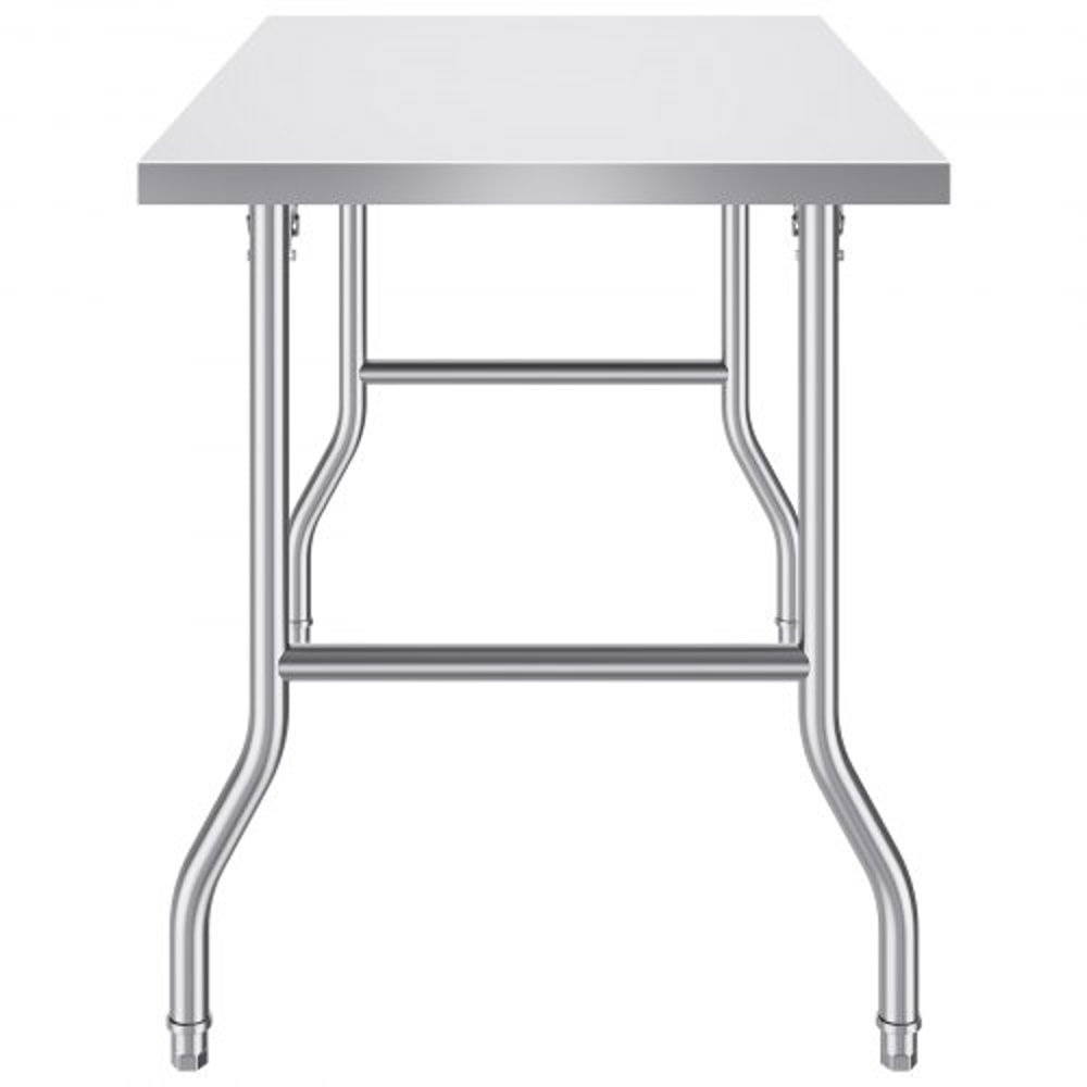 48x30 Inch Stainless Steel Kitchen Work Table HeavyDuty Folding Design W220 Lbs Capacity Commercial 10