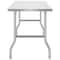 48x30 Inch Stainless Steel Kitchen Work Table HeavyDuty Folding Design W220 Lbs Capacity Commercial 10
