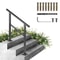165LBS Load Aluminum Stair Handrail 36 X 35 Outdoor Stair Railing W030 Adjustable Angle Fits 23 Ste 1