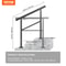 165LBS Load Aluminum Stair Handrail 36 X 35 Outdoor Stair Railing W030 Adjustable Angle Fits 23 Ste 7