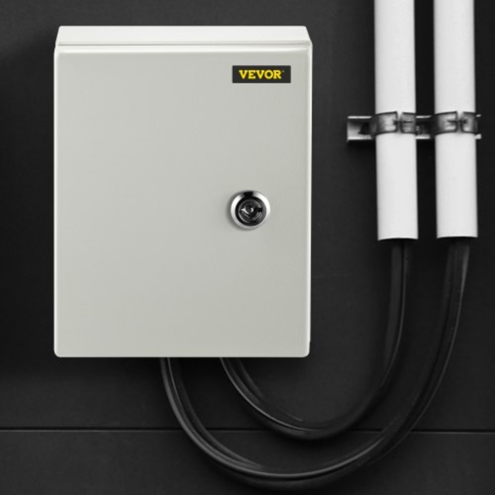 HeavyDuty 10x8x6 NEMA 4X Electrical Enclosure IP66 Waterproof Steel Junction Box For IndoorOutdoor 6