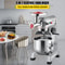 Commercial Stand Mixer, Stainless Steel Bowl, Electric Food Mixer with Meat Grinder, Dough Hook, Whisk & Beater