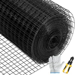 hardware cloth mesh, galvanized steel vinyl coated gauge chicken wire fencing with cutting plier & gloves for garden