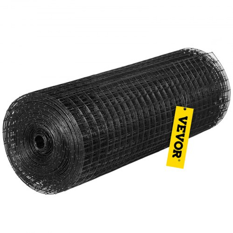 Hardware Cloth Mesh, Galvanized Steel Vinyl Coated Gauge Chicken Wire Fencing with Cutting Plier & Gloves for Garden