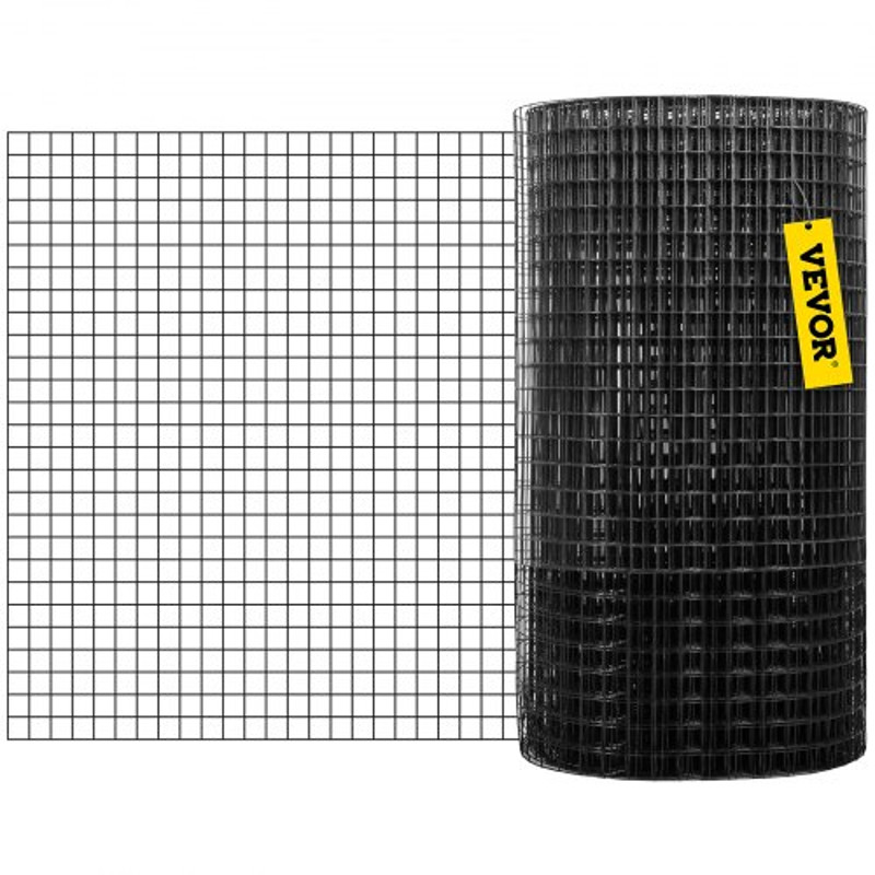 Hardware Cloth Mesh, Galvanized Steel Vinyl Coated Gauge Chicken Wire Fencing with Cutting Plier & Gloves for Garden